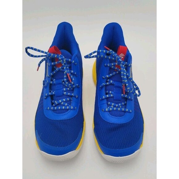 Curry Under Armour Size Mens 8.5 Womens 10 3Z7 Royal Taxi New No Box Yello Logo - Picture 2 of 12